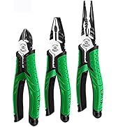 LAOA 7 Inch Multifunction Diagonal Pliers Wire Cutter Long Nose Pliers Side Cutter Cable Shears E...