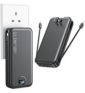 Ffnpua Portable Charger with Wall Plug, 20000mAh USB C Power Bank Fast Charging, External Battery...