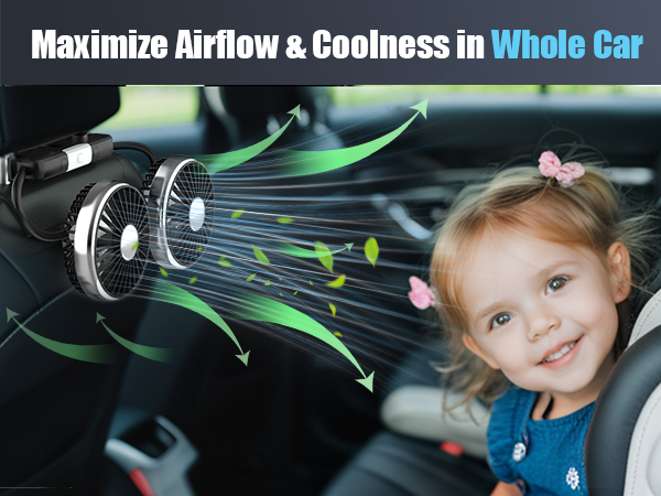 headrest fan for car