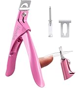MelodySusie Acrylic Nail Clippers, Professional Nail Clippers Cutters for Acrylic Nails Fake Nail...