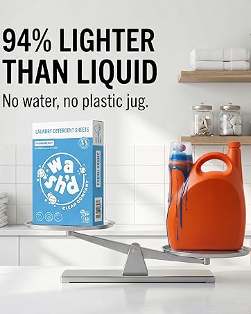 Wash'd is 95% Lighter