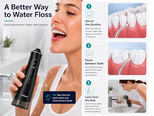 shower water flosser