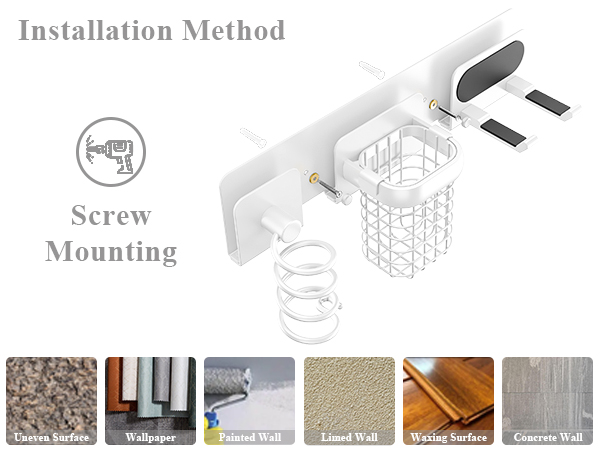 hair dryer holder wall mounted