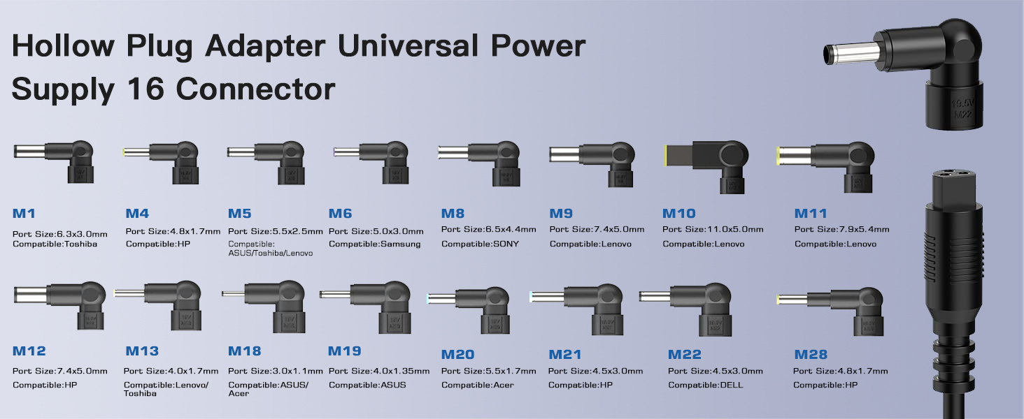 Dell HP Asus Lenovo Acer Laptop Charger