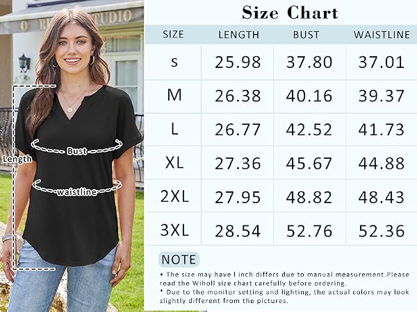 WIHOLL Size Chart