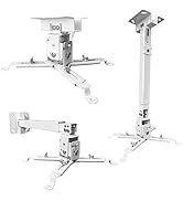 Tonalee Projector Mount Wall or Ceiling Projection Mount Bracket with Adjustable Height and Exten...