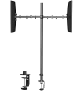 Pholiten Extra Tall Dual Monitor Stand, Dual Monitor Mount, Desk Mount up to 47 inch Pole, 2 Moni...
