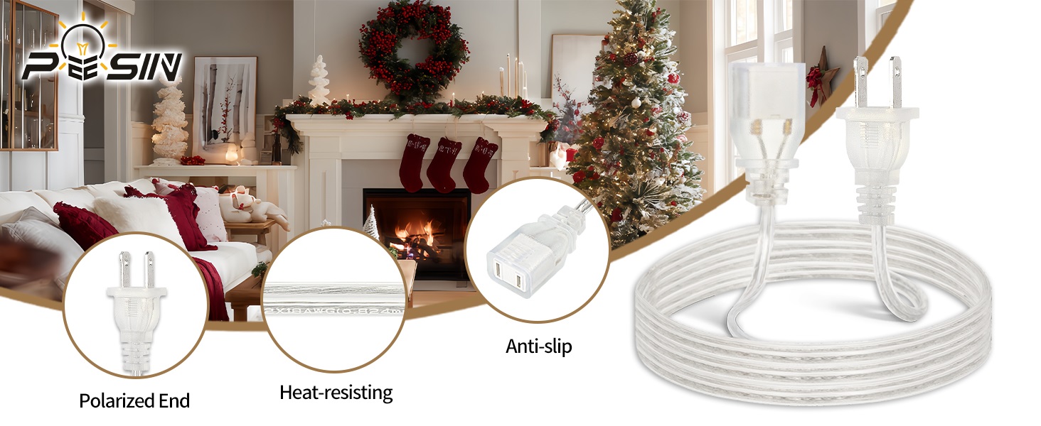 clear extension cord