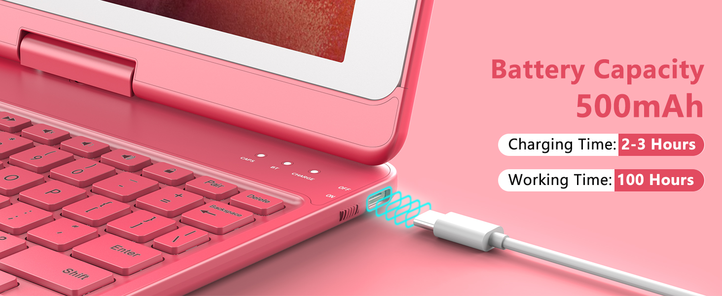 for ipad 9th case with keyboard pink 33