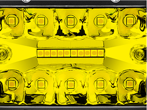 4 Inch 60W Yellow LED Pods with Wiring Harness kit