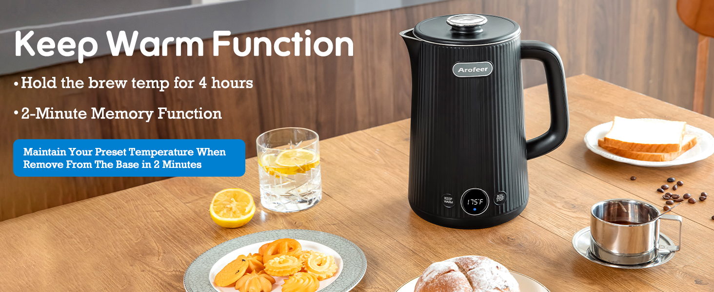 electric kettle temperature control