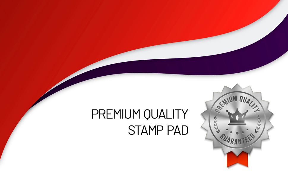 Ink Pad for Rubber Stamps, Stamp Pad for Clear Impression Stamping