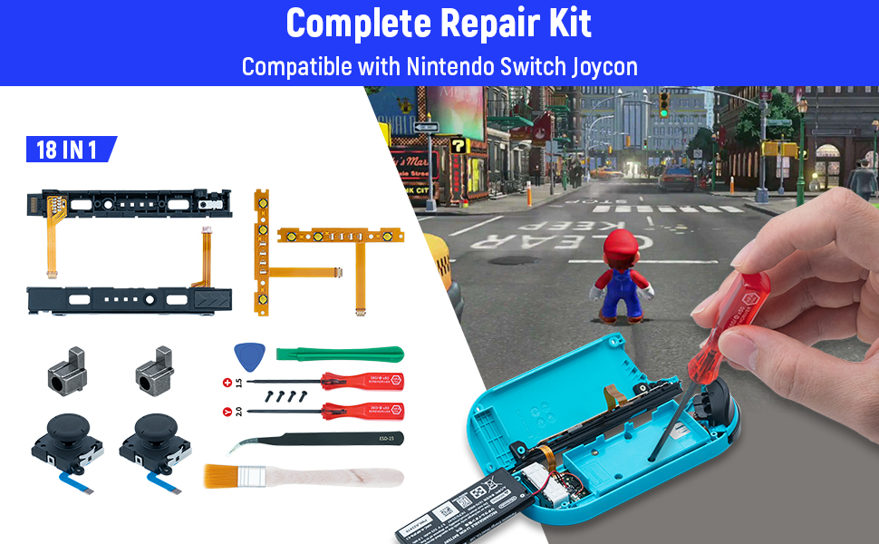 18 in 1 Replacement Repair Kit for Switch