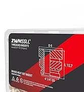 1:4-20x12.7x8(100pcs)_Metric_Threaded_InsertBrass_Heat_Set_Insert_for_Plastic_Parts_brand_01