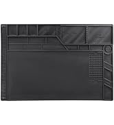 HengTianMei Soldering Mat Large Heat Resistant 932? Magnetic Silicone Solder Repair Mat with Scal...