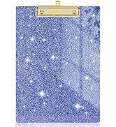 Rimilak Acrylic Clipboards, Glitter Clipboard with Low Profile Gold Clip, Designed for Classroom ...