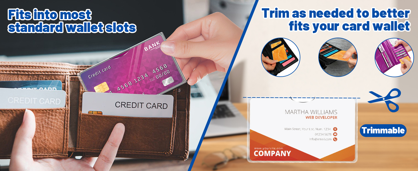 Fitsinto most standard wallet slots