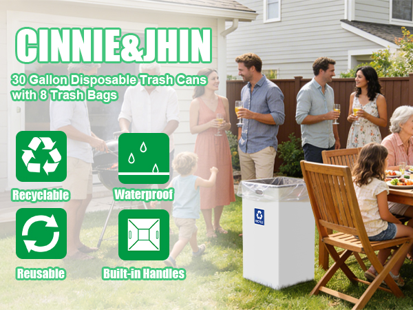 recycling trash can
