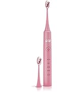 Pop Sonic Pro 2.0 Electric Toothbrush (Pink), Ultrasonic Toothbrush | 45,000 VPM | Electric Tooth...