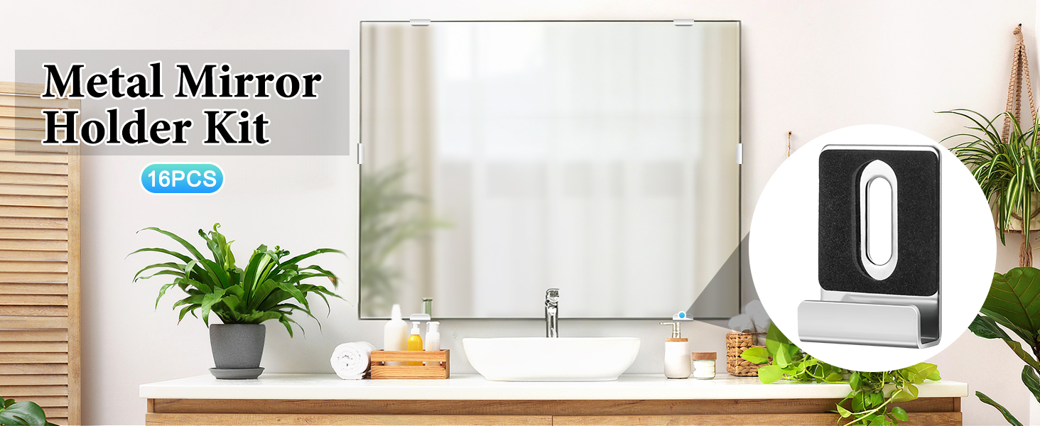 Metal Mirror Holder Kit