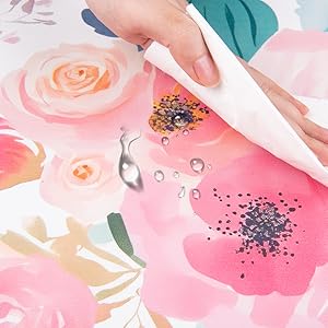 watercolor pink flower waterproof desk mat 300x300