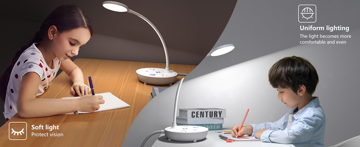 Small White Desk Lamp 002