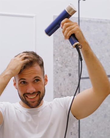 blue blow dryer