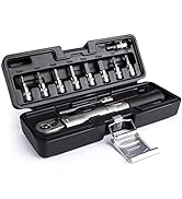 1/4" Drive Click Bike Torque Wrench Set - 2-24 Nm Bicycle Maintenance Tool Kit for Road / Mountai...