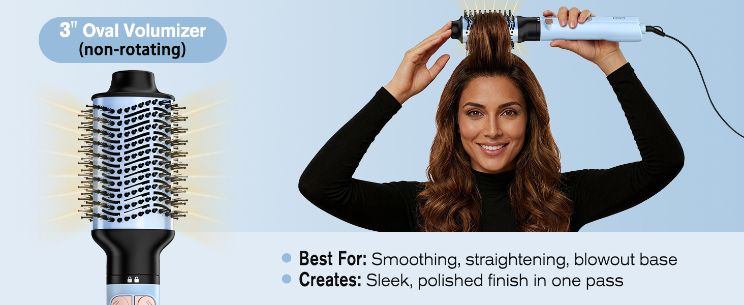 rotating blow dryer brush