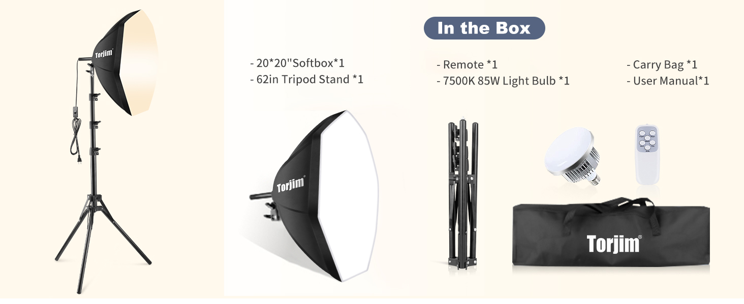 Softbox Photography Lighting Kit