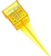 Yellow Mini Portable Sprinkler and Rain Gauge Wide Mouth Bright Yellow Outdoor Water Measuring To...
