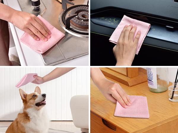 Microfiber Towels pink