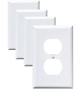 FunKiim Metal Electrical Outlet Covers, light Switch Cover Wall Plates, Mid Size 3.16''*4.92'' Sw...