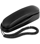 Uvital Corded Phones for Landline, Black Wall-Mount Telephones for Landline Phone with Ringer Vol...