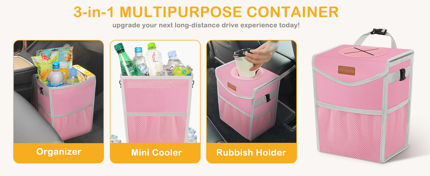 trash can for car
