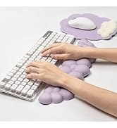Ergonomic Mouse Pad and Keyboard Wrist Rest - Purple Cloud Wrist Rest Keyboard with Mouse Wrist P...