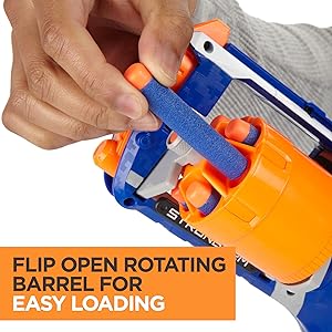 Strongarm Nerf N-Strike Elite Toy Blaster with Rotating Barrel, Slam Fire