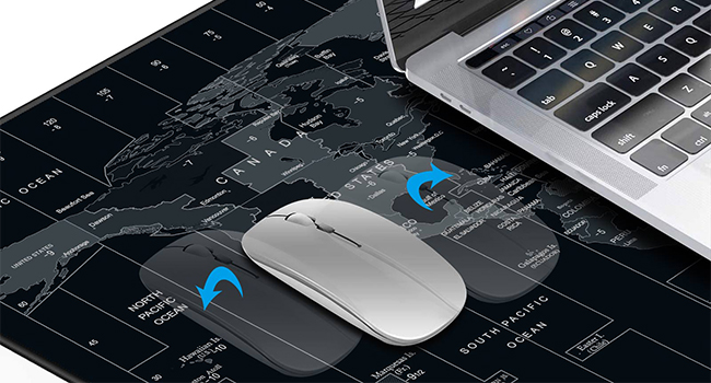 accessoires sous main bureau table cover computer deskpad extended table ordinateur noir matt black