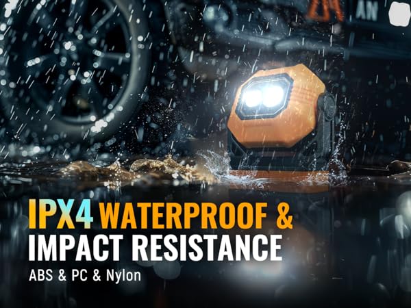 IPX4 WATERPROOF &amp;amp; IMPACT RESISTANT