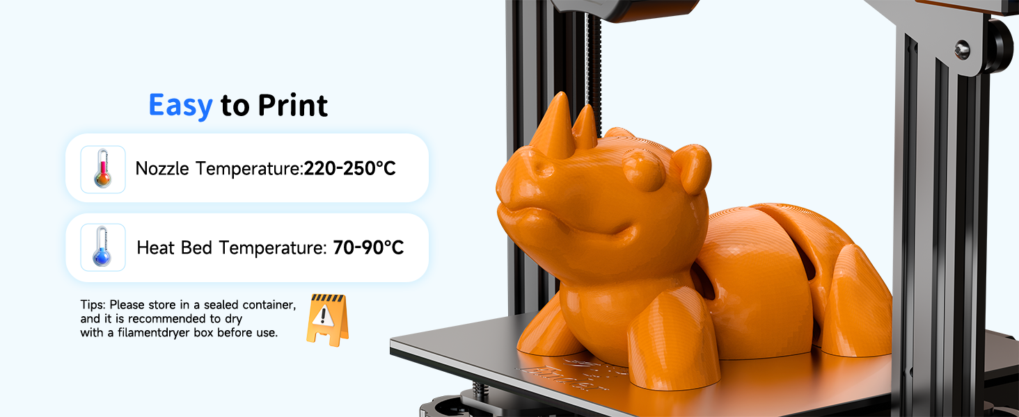 creality 1.75mm 3d printing filament petg 1kg black