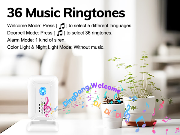 motion sensor doorbell chime alarm