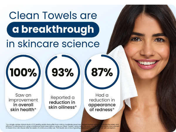 Clean Towels are a breakthrough in skincare science