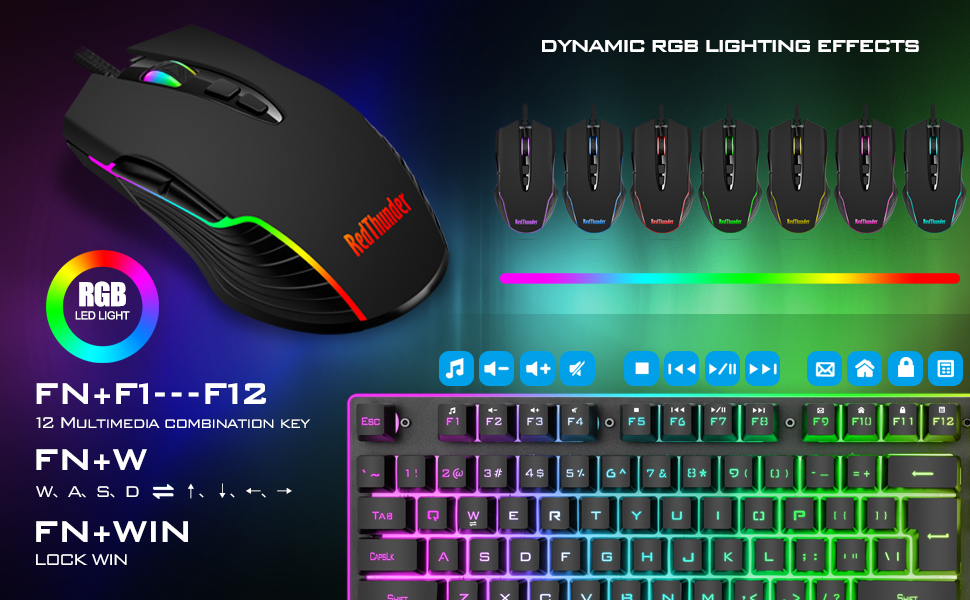 adjustable dpi LED backlit wireless keyboard and mouse