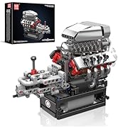 Mould King 10225 V8 Engine Model kit That Runs- Build Your Own STEM V8 Model Engine with Transmis...