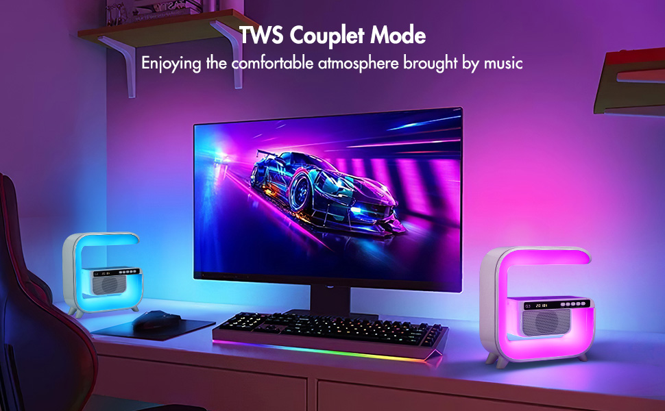 wireless charger alarm clock