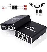 LIEZHUA Upgrade Ethernet Splitter 1 to 3 High Speed 1000Mbps, LAN Splitter with USB Power Cable, ...