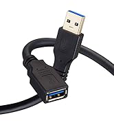 Nanxudyj USB Extension Cable 6ft USB 3.0 Extender Type A Male to Female Data Transfer Cord 5Gbps ...