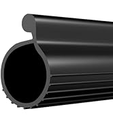 Aggsound 18FT 0.19" P-Bulb EPDM Rubber Garage Door Bottom Seal – Weather Stripping for Single-Cha...