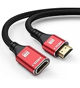 8K HDMI Extension Cable 3.3FT HDMI Extender 2.1, HDMI Male to Female Adapter Extension Cord 8K@60...