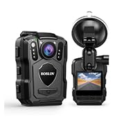BOBLOV M5 Body Mounted Camera, 2K 128GB Camcorder, 4200mAh Battery for 15 Hours Video Record, IP6...